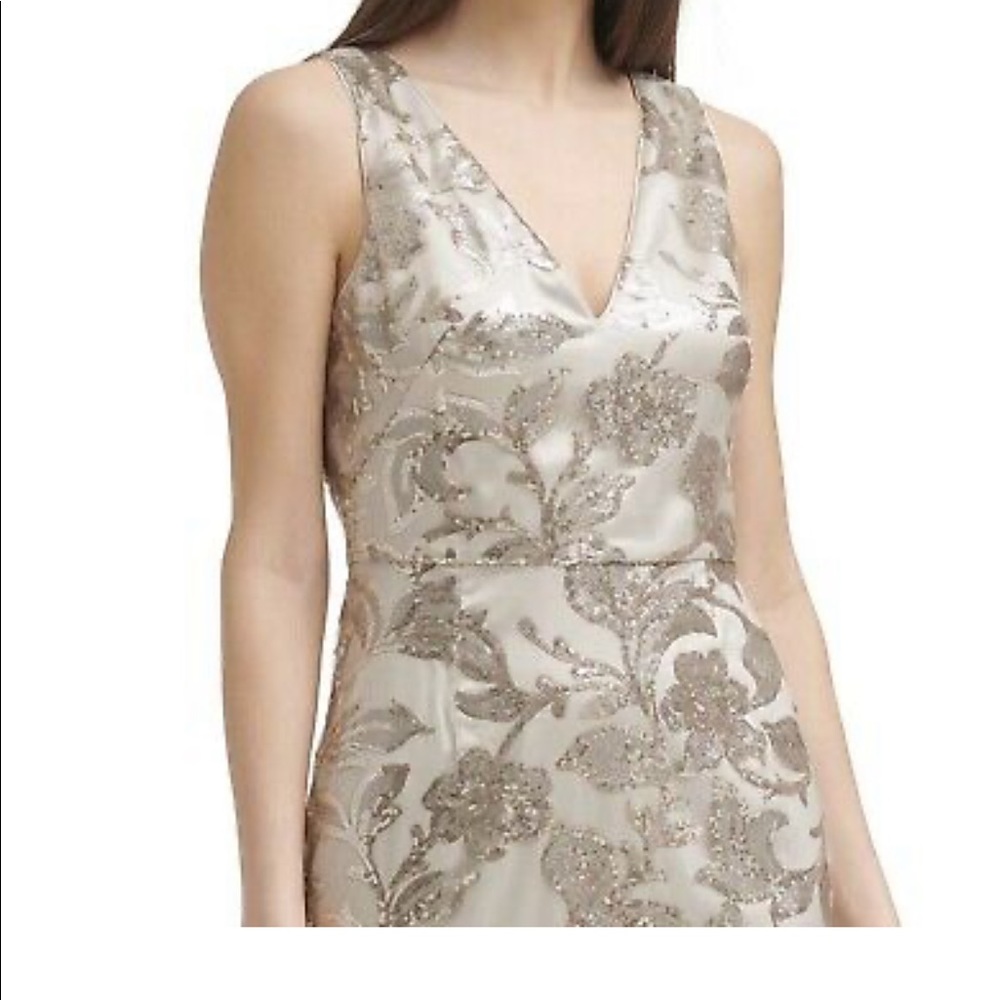 Vince Camuto Champagne Sequin Gown